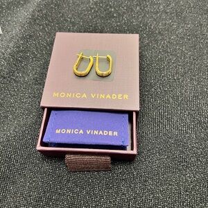 Monica Vinader Groove Huggie Earrings ASO Meghan Markle